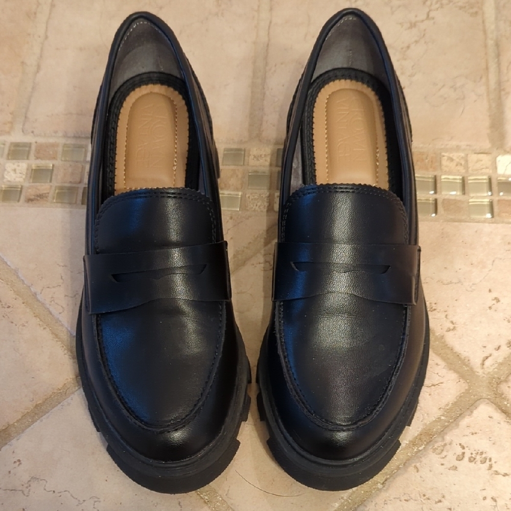 Black Leather Loafers